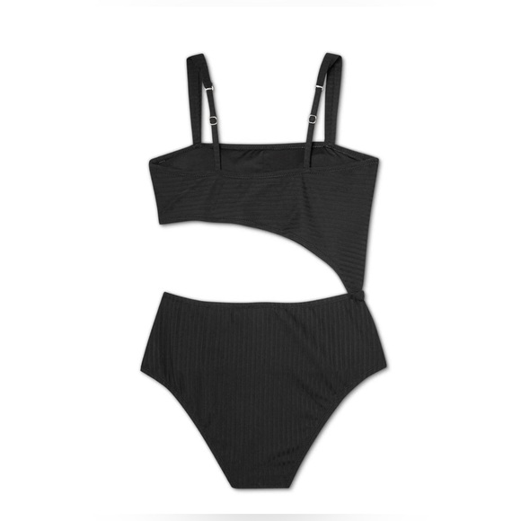 Shade & Shore Women's Ribbed Cut Out One Piece Swimsuit - Size Small - EUC! - Picture 4 of 14